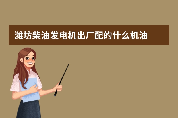潍坊柴油发电机出厂配的什么机油