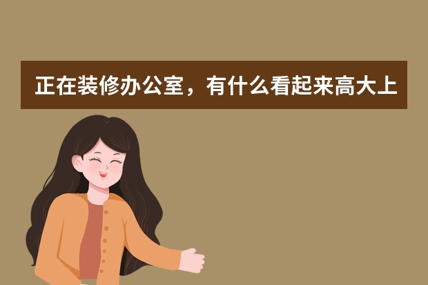 正在装修办公室，有什么看起来高大上的办公家具？大家有推荐吗？