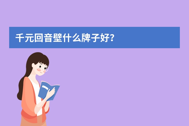 千元回音壁什么牌子好?