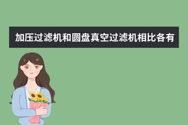 加压过滤机和圆盘真空过滤机相比各有什么优缺点