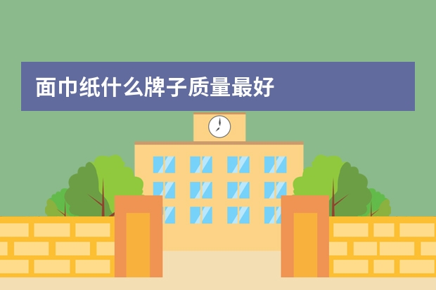 面巾纸什么牌子质量最好