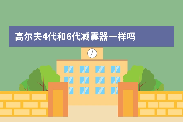 高尔夫4代和6代减震器一样吗