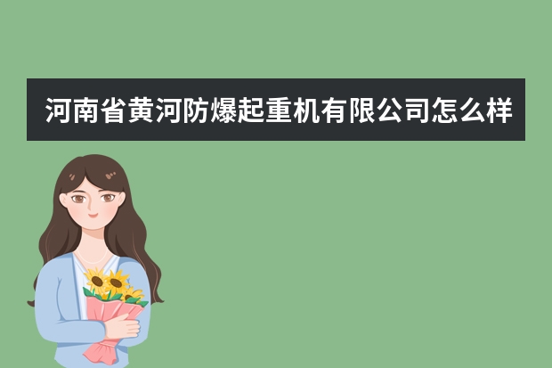 河南省黄河防爆起重机有限公司怎么样