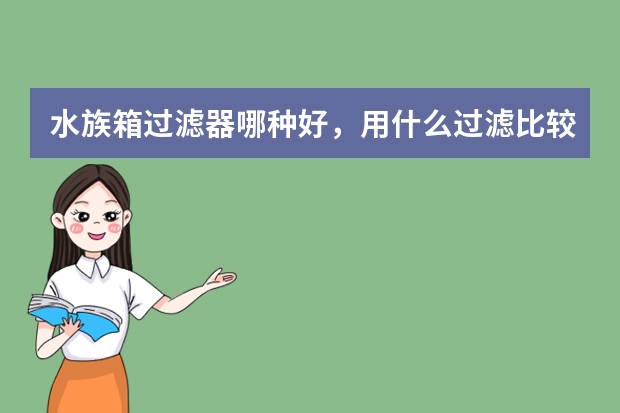水族箱过滤器哪种好，用什么过滤比较好