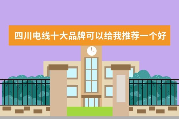 四川电线十大品牌可以给我推荐一个好的牌子吗？