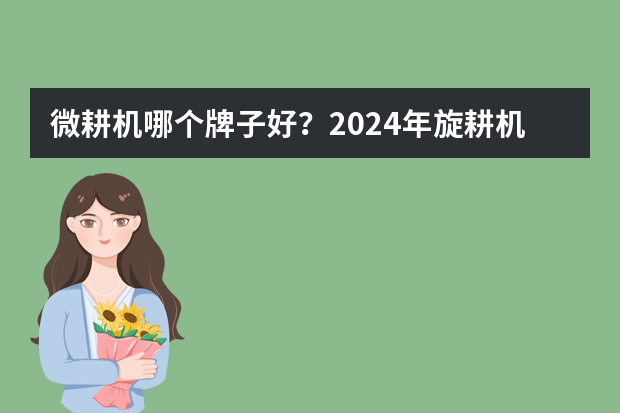 微耕机哪个牌子好？2024年旋耕机耕田机怎么选？微耕机两驱四驱旋耕机品牌推荐（618更新）