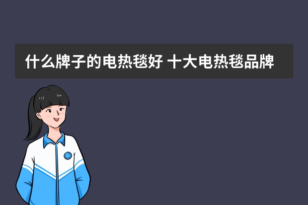 什么牌子的电热毯好 十大电热毯品牌