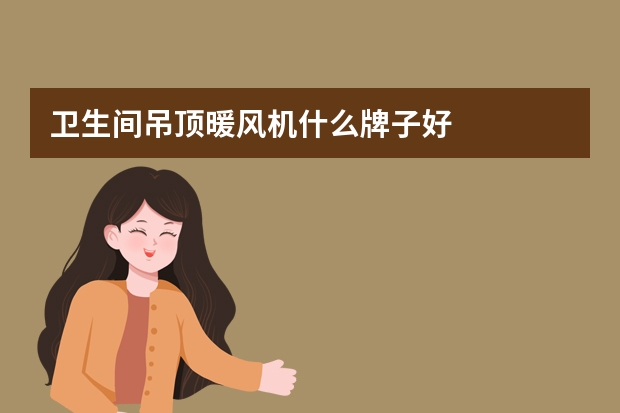 卫生间吊顶暖风机什么牌子好