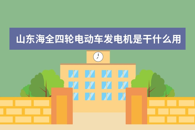 山东海全四轮电动车发电机是干什么用的？