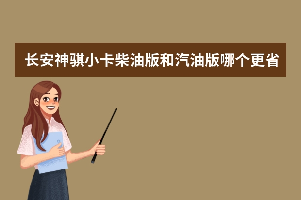 长安神骐小卡柴油版和汽油版哪个更省油啊？坐等答案