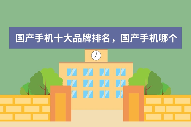 国产手机十大品牌排名，国产手机哪个牌子的好