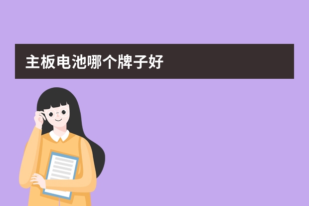 主板电池哪个牌子好
