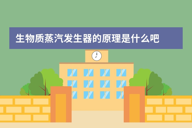 生物质蒸汽发生器的原理是什么吧