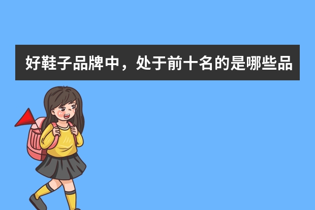 好鞋子品牌中，处于前十名的是哪些品牌？