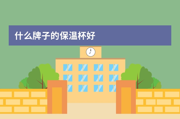 什么牌子的保温杯好