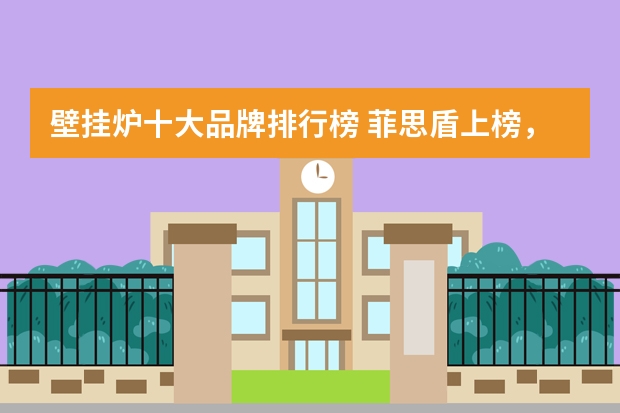 壁挂炉十大品牌排行榜 菲思盾上榜,第九是意大利品牌(壁挂炉十大品牌排行榜菲思盾上榜,第九是意大利品牌)