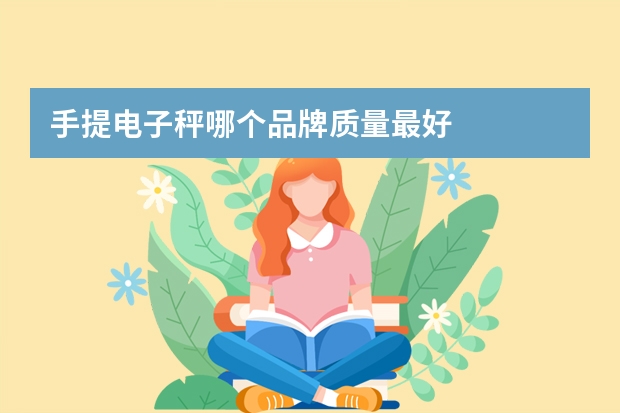 手提电子秤哪个品牌质量最好