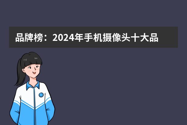 品牌榜：2024年手机摄像头十大品牌排行榜 投票结果公布【新】 压力传感器品牌排行榜