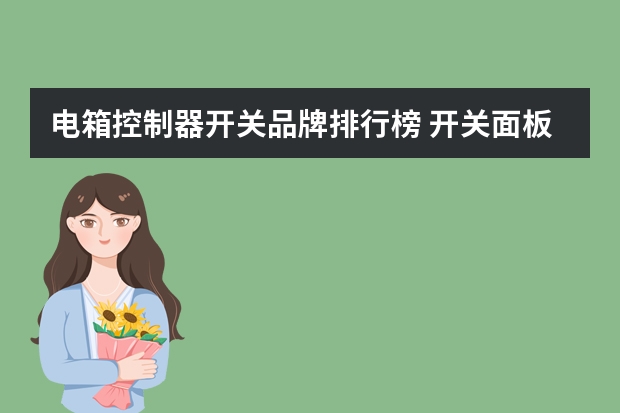 电箱控制器开关品牌排行榜 开关面板品牌十大排行榜：茂硕电源上榜，它有一百多年历史