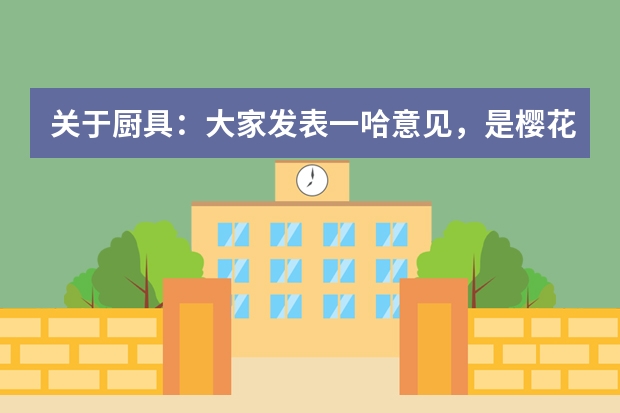 关于厨具：大家发表一哈意见，是樱花品牌还是美的四件套好些？哪一个牌子的好呢