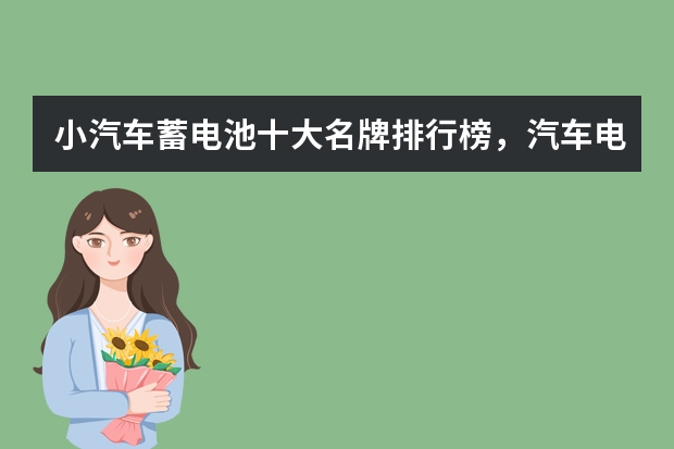 小汽车蓄电池十大名牌排行榜，汽车电瓶哪个牌子好