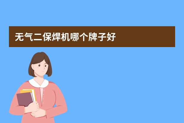 无气二保焊机哪个牌子好