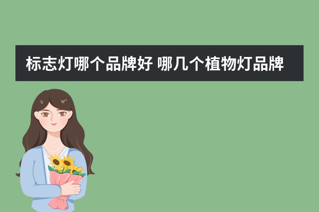 标志灯哪个品牌好 哪几个植物灯品牌好
