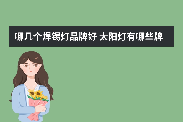 哪几个焊锡灯品牌好 太阳灯有哪些牌子