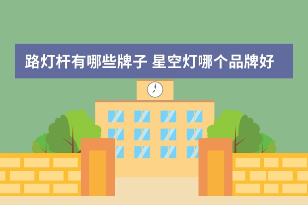 路灯杆有哪些牌子 星空灯哪个品牌好