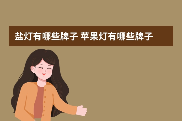 盐灯有哪些牌子 苹果灯有哪些牌子