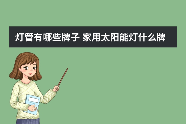 灯管有哪些牌子 家用太阳能灯什么牌子好