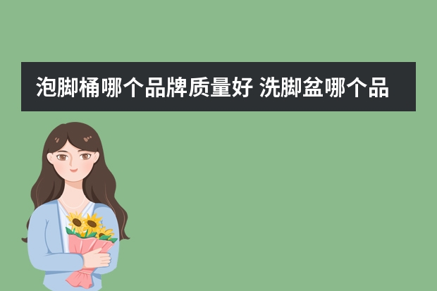 泡脚桶哪个品牌质量好 洗脚盆哪个品牌好