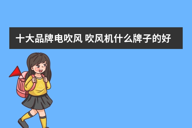 十大品牌电吹风 吹风机什么牌子的好