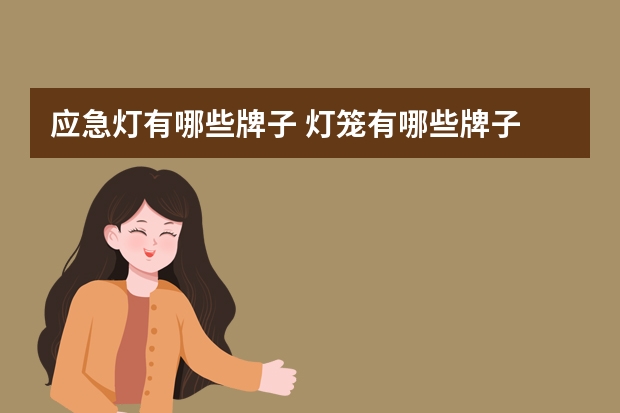 应急灯有哪些牌子 灯笼有哪些牌子