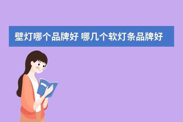 壁灯哪个品牌好 哪几个软灯条品牌好