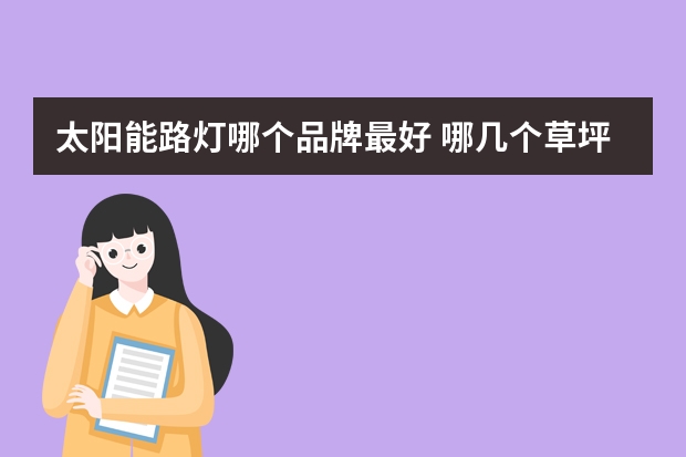 太阳能路灯哪个品牌最好 哪几个草坪灯品牌好