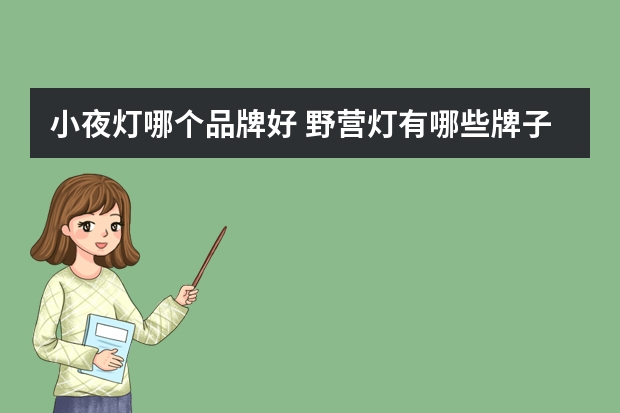 小夜灯哪个品牌好 野营灯有哪些牌子
