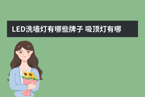 LED洗墙灯有哪些牌子 吸顶灯有哪些牌子