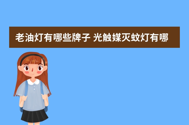 老油灯有哪些牌子 光触媒灭蚊灯有哪些牌子