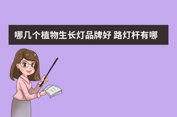 哪几个植物生长灯品牌好 路灯杆有哪些牌子