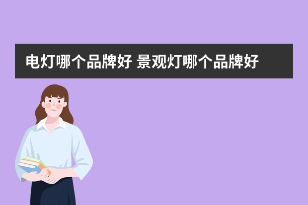 电灯哪个品牌好 景观灯哪个品牌好