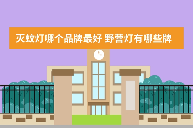灭蚊灯哪个品牌最好 野营灯有哪些牌子