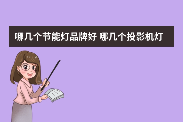 哪几个节能灯品牌好 哪几个投影机灯泡品牌好