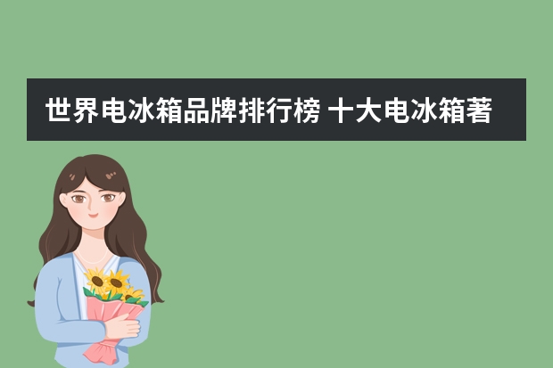 世界电冰箱品牌排行榜 十大电冰箱著名品牌总汇