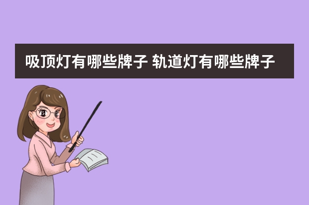吸顶灯有哪些牌子 轨道灯有哪些牌子
