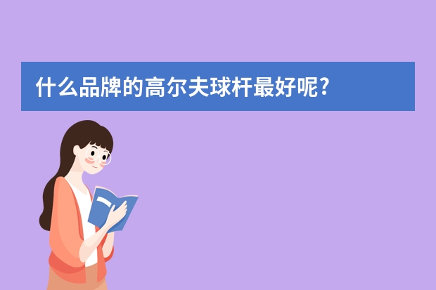 什么品牌的高尔夫球杆最好呢?