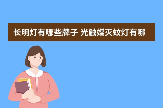 长明灯有哪些牌子 光触媒灭蚊灯有哪些牌子
