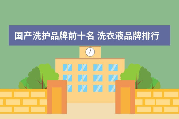 国产洗护品牌前十名 洗衣液品牌排行榜前十名 洗洁精品牌十大排行榜