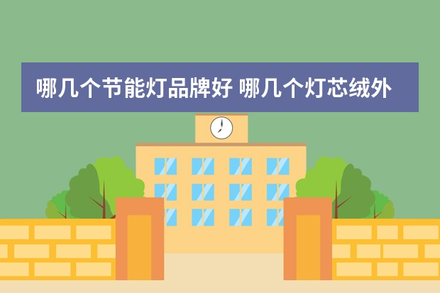 哪几个节能灯品牌好 哪几个灯芯绒外套品牌好