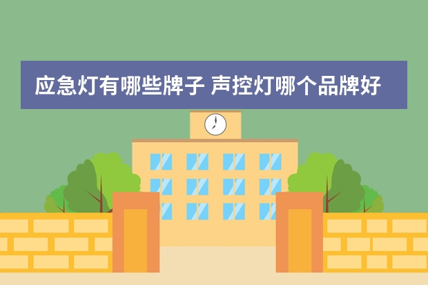 应急灯有哪些牌子 声控灯哪个品牌好